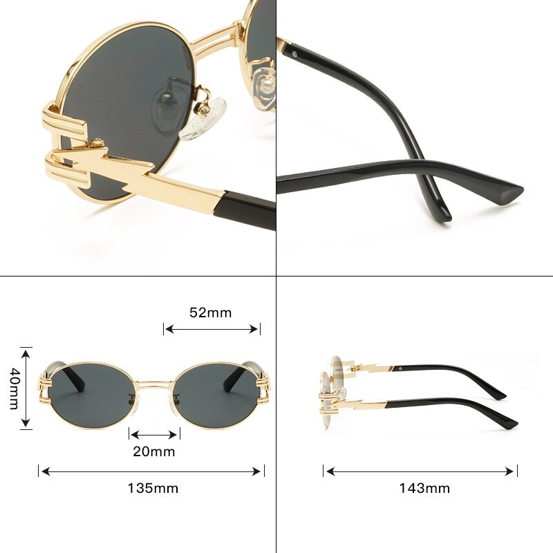 ÓCULOS METÁLICO REDONDO SHINE