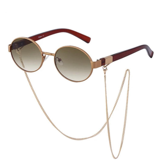 ÓCULOS RETRO OVAL COM ACESSÓRIO NIGHTBIRD